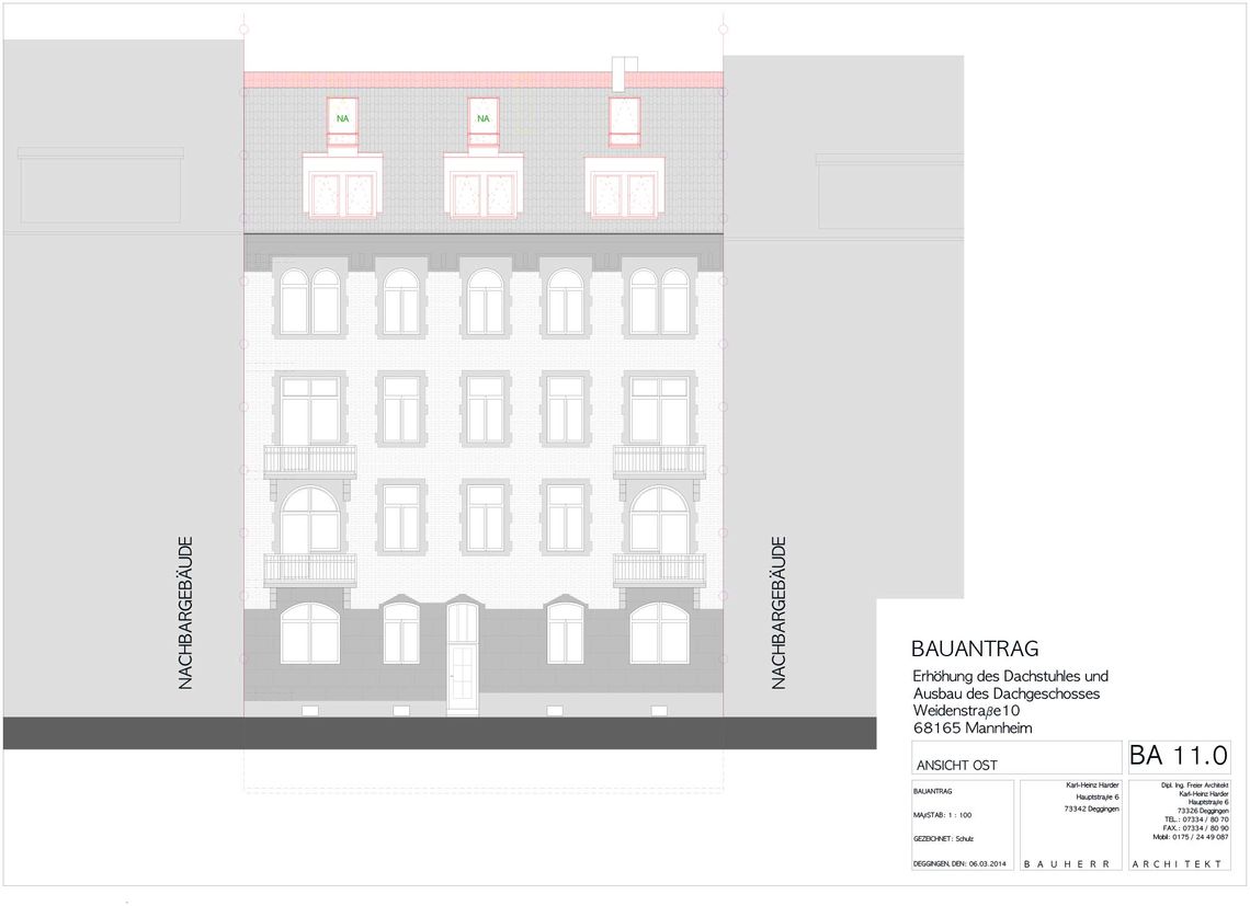 Wohnbauplanung durch Harder Architekten Deggingen